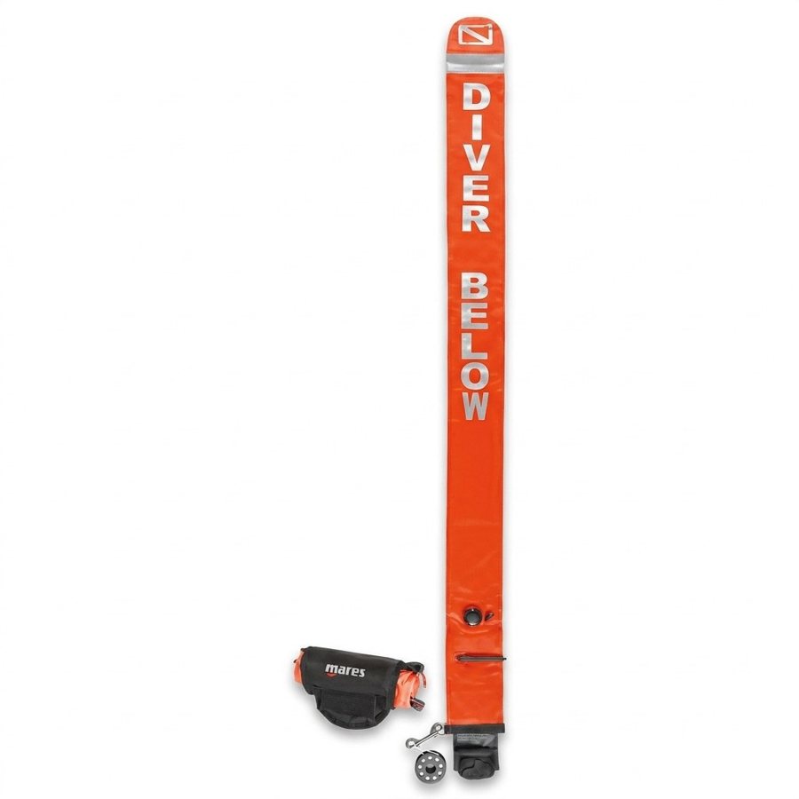 Boya con carrete (20m) y mosqueton inox - DIVER MARKER - ALL IN ONE